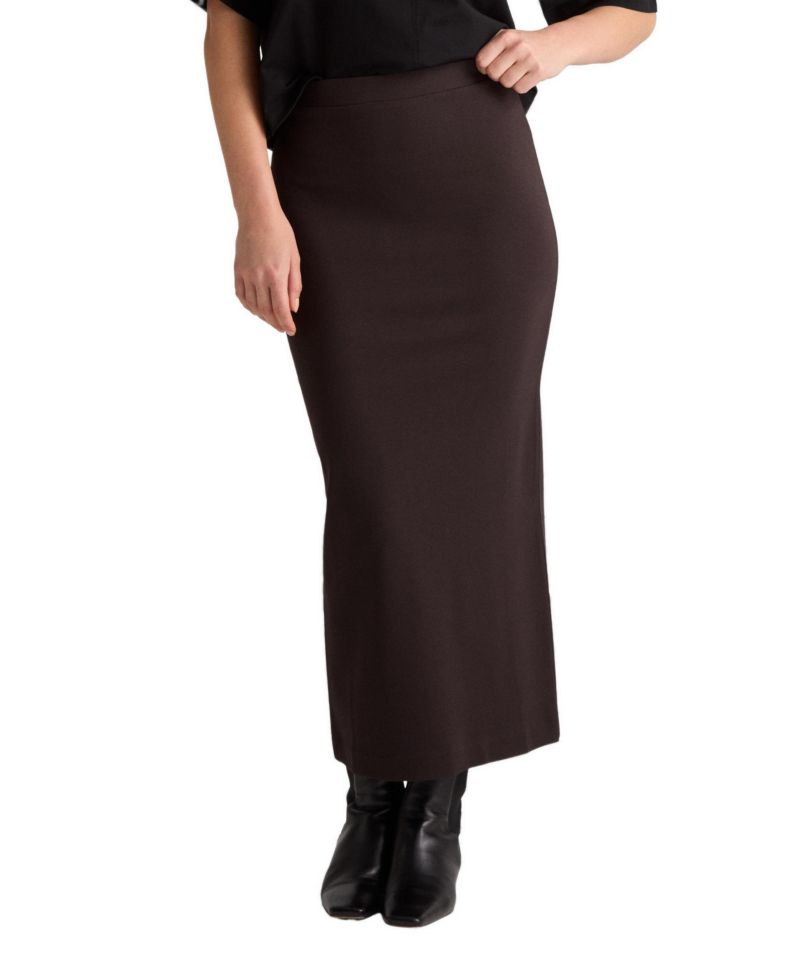 Women's Lala High-Waisted Midi Slit Skirt