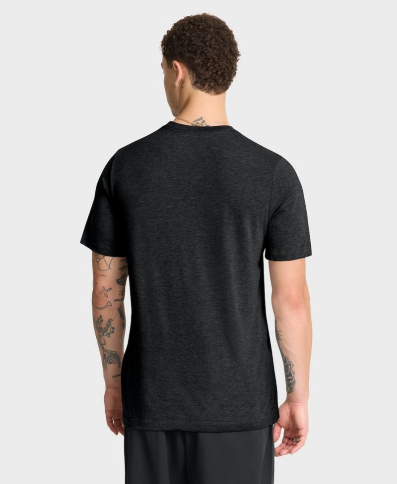 Men's Heather Black Pittsburgh Pirates Cooperstown Logo Tri-Blend T-Shirt