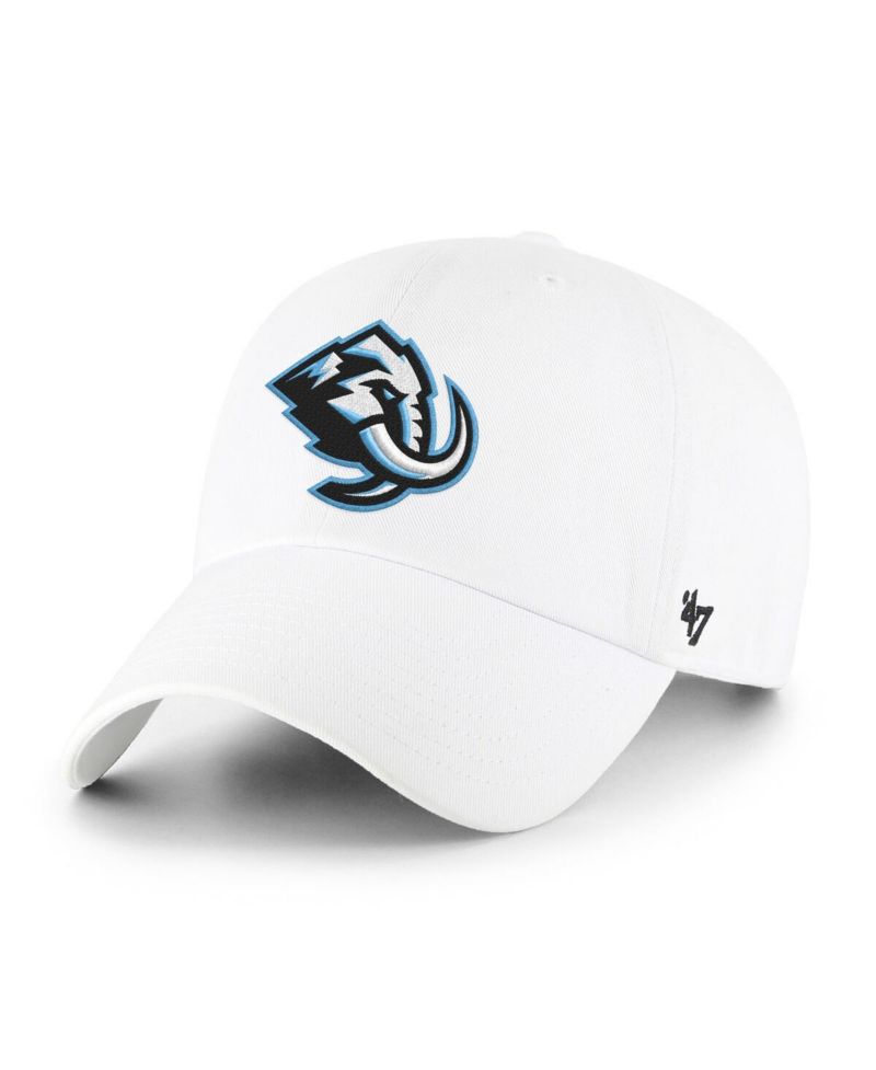 Men's White Utah Mammoth Clean Up Adjustable Hat
