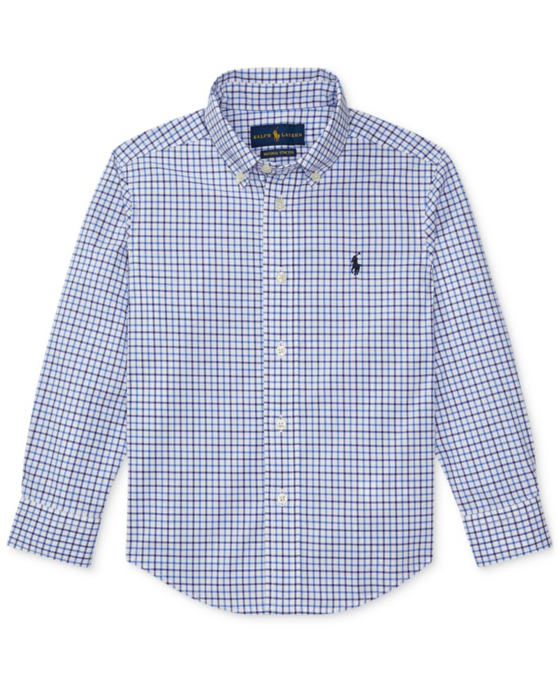 Boys' 2T-7 Plaid Cotton Shirt