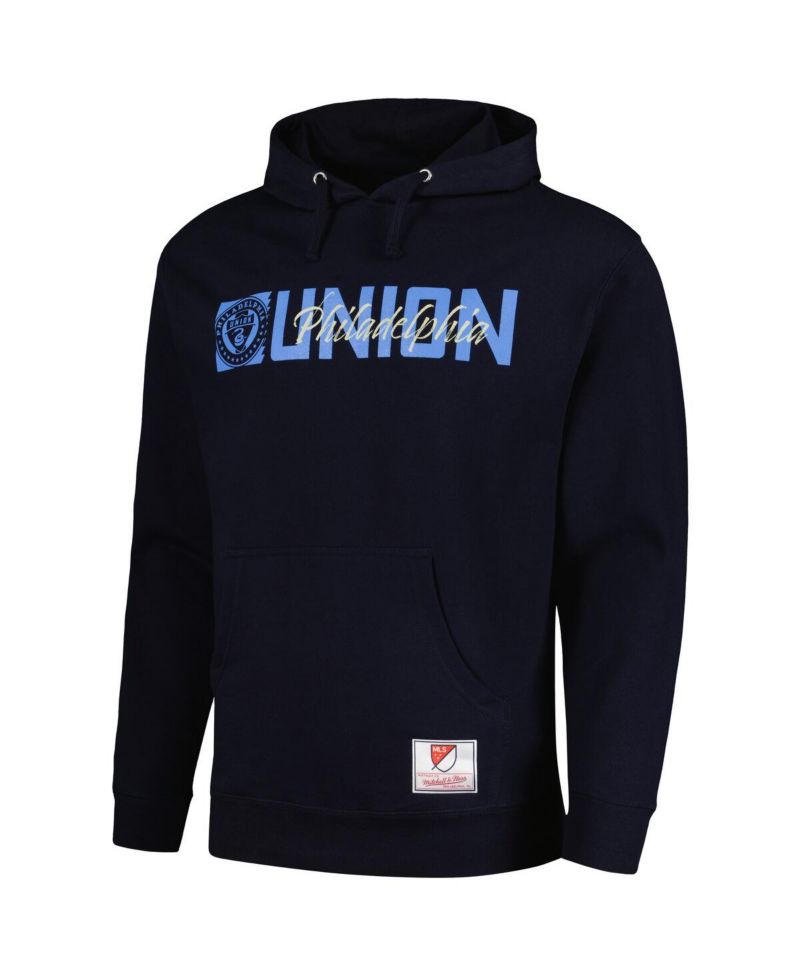 Men's Navy Philadelphia Union 2024 Jersey Hook Snake Pullover Hoodie