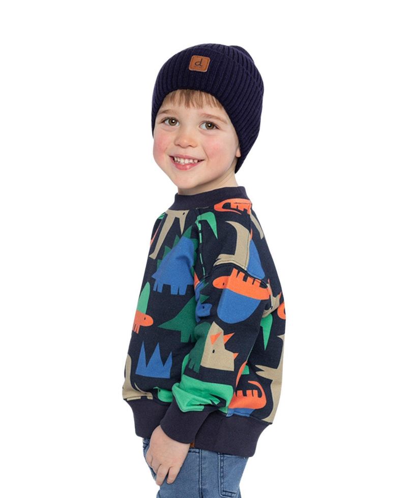 Big Boys (6-12) Fleece Sweatshirt Dinosaur Print