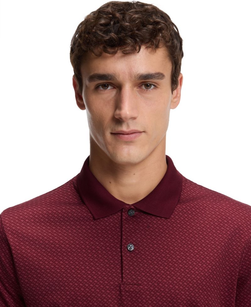Men's Mercerized-Cotton Monogram Polo Shirt