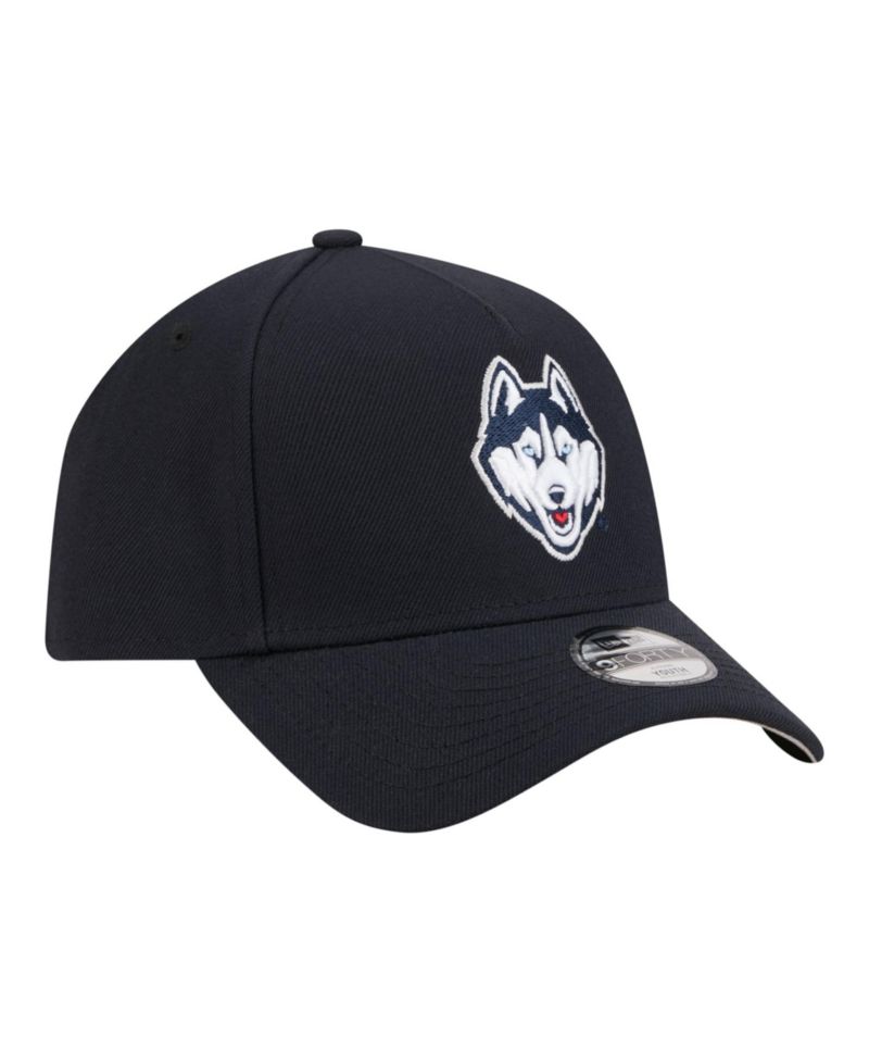 Big Boys and Girls Navy UConn Huskies 9FORTY A-Frame Adjustable Hat