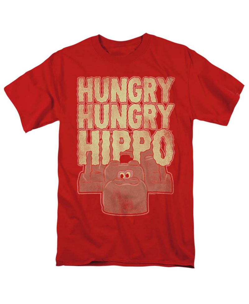 Big & Tall Hungry Hungry Hippos Wavy Logo with Red Hippo T Shirt