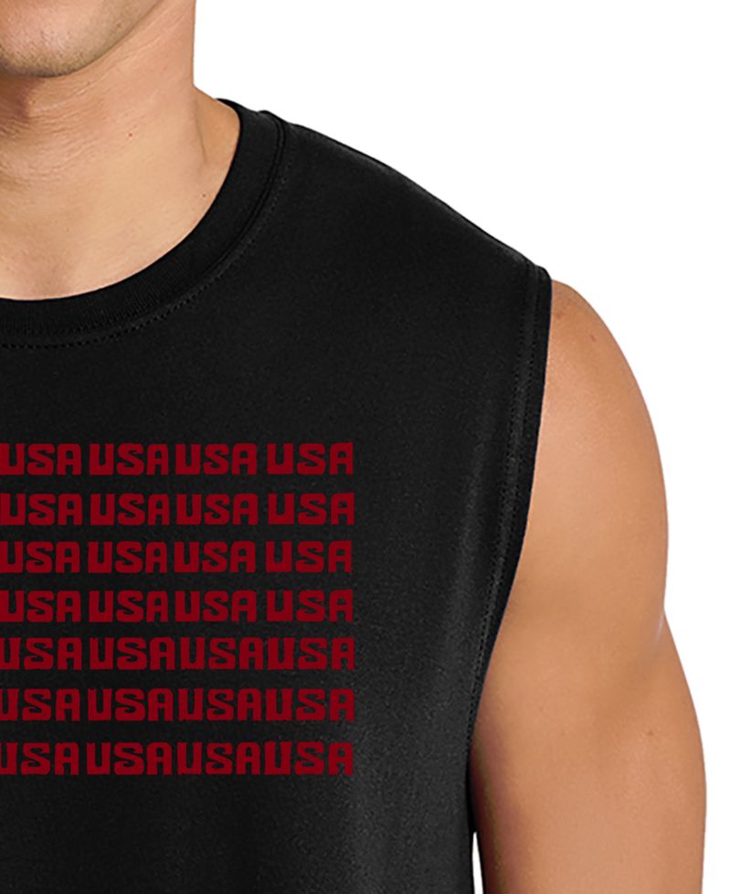 Men's USA Flag Patriotic Graphic Tank Top