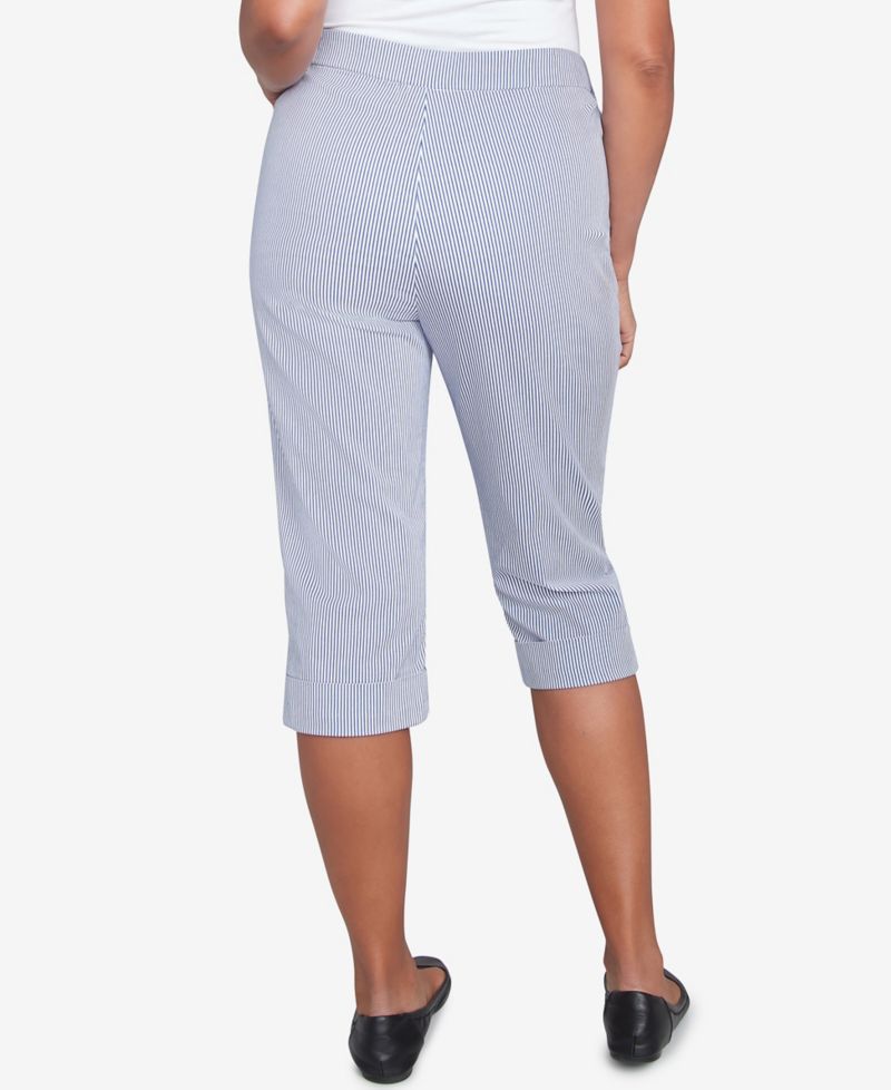 Women's Land of The Free Striped Cuffed Clamdigger Pants