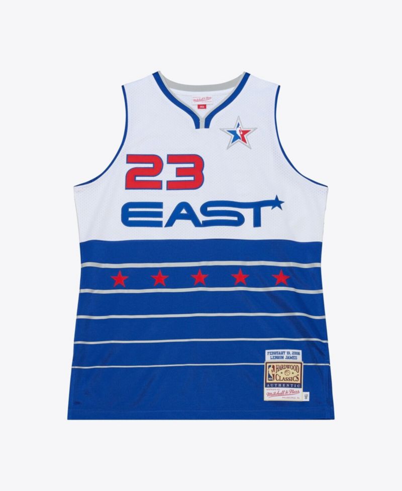 Men's LeBron James White/Blue 2006 NBA All-Star Game Authentic Jersey