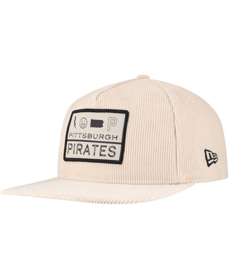 Men's Khaki Pittsburgh Pirates Summer Essential Golfer Snapback Hat