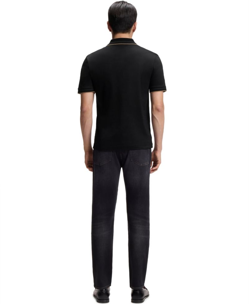 Men's Mercerised Cotton Slim-Fit Polo Shirt