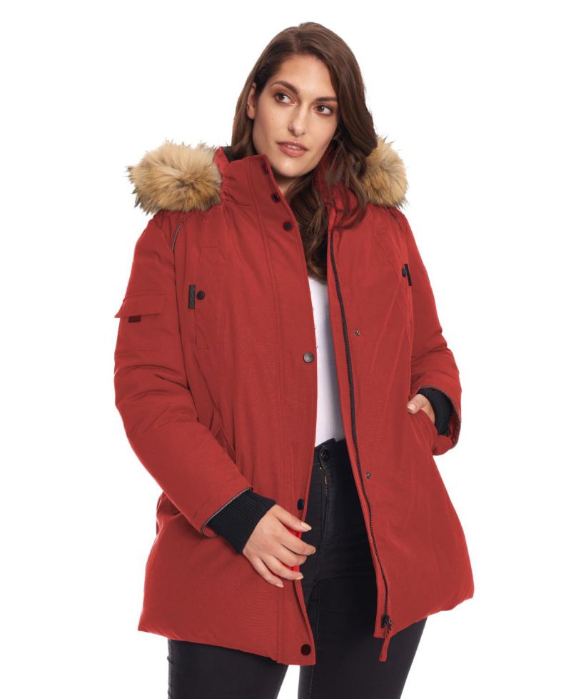 Plus Size Glacier Classic Hooded Winter Parka Jacket