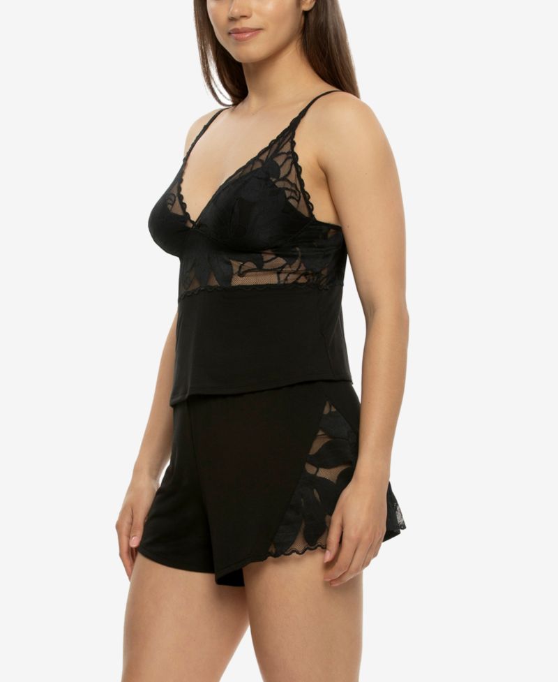 Women's Annalisa Modal and Lace Shorts and Cami PJ Set Style 950236