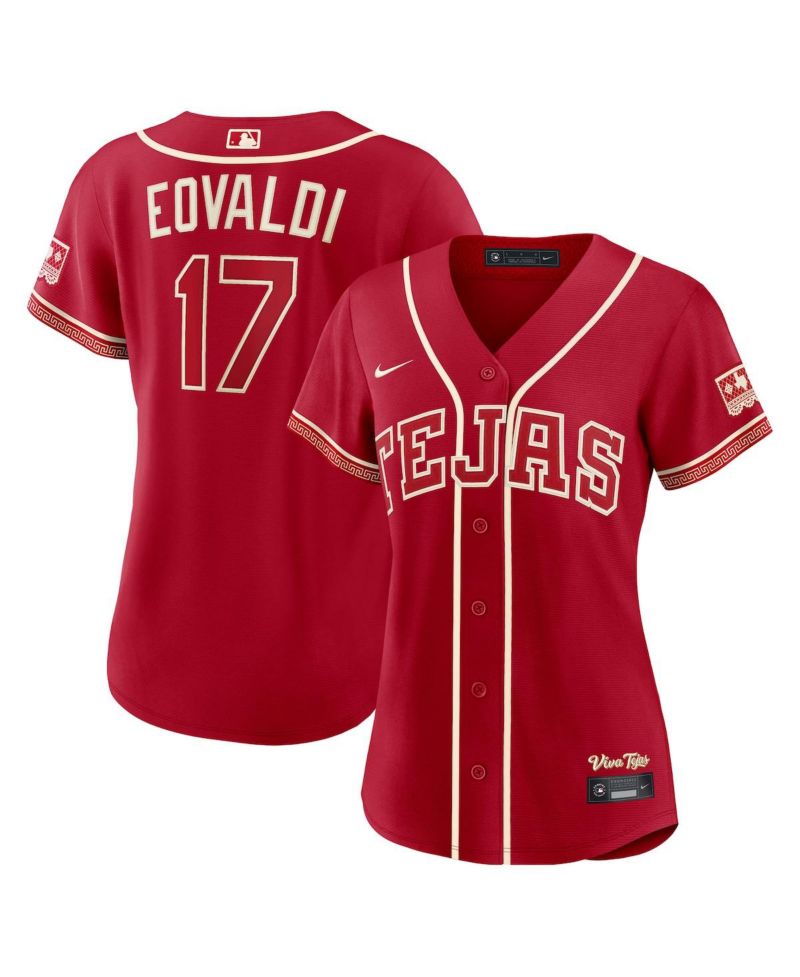 Women's Nathan Eovaldi Red Texas Rangers 2026 City Connect Stadium Jersey