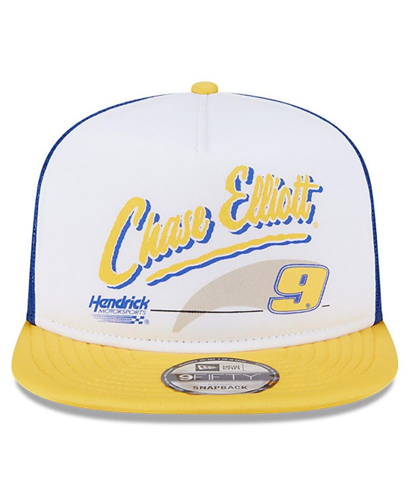 Men's Blue Chase Elliott 9FIFTY A-Frame Retro Script Snapback Hat