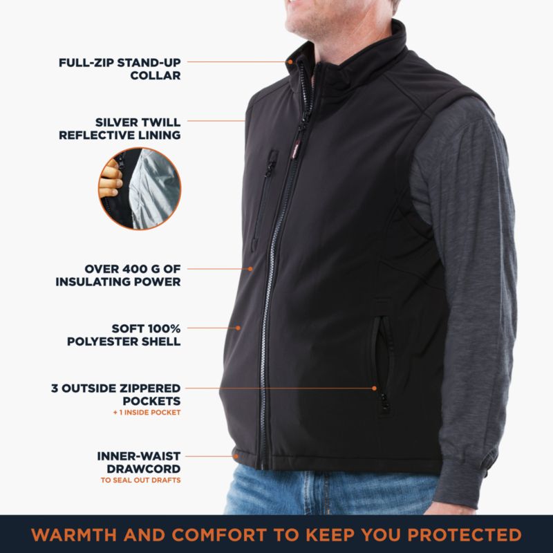 Men's Insulated Softshell Vest
