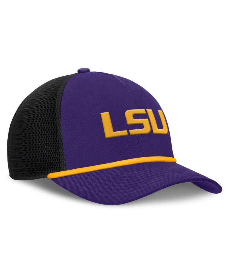 Men's Purple LSU Tigers Rise Primetime Trucker Adjustable Hat