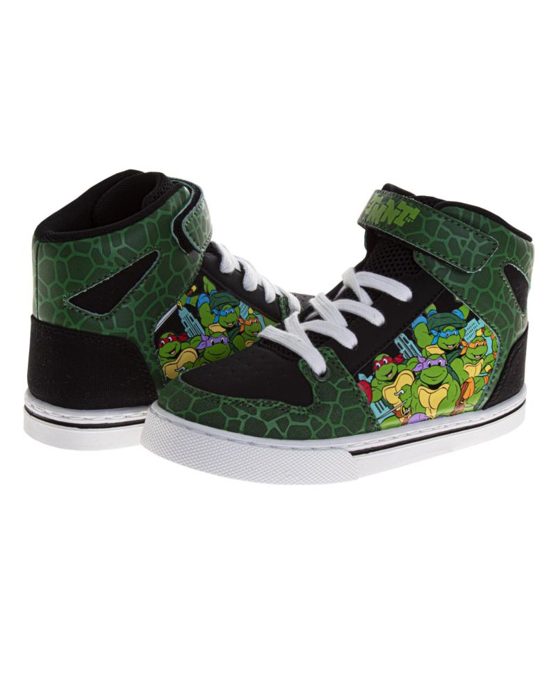 Винтажные кроссовки с высоким берцем от Teenage Mutant Ninja Turtles для мальчиков, забавная обувь в ретро-стиле (размер для маленьких детей 12 / Размеры для больших детей 13-4)