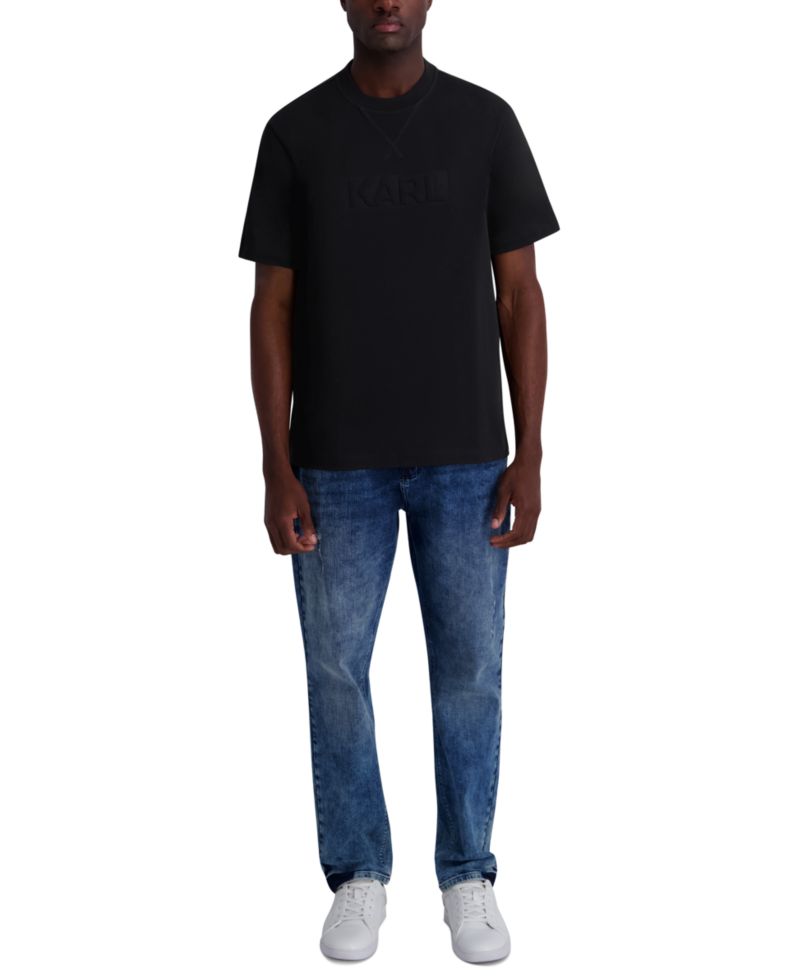 Men's Embossed Karl Logo Cotton T-Shirt