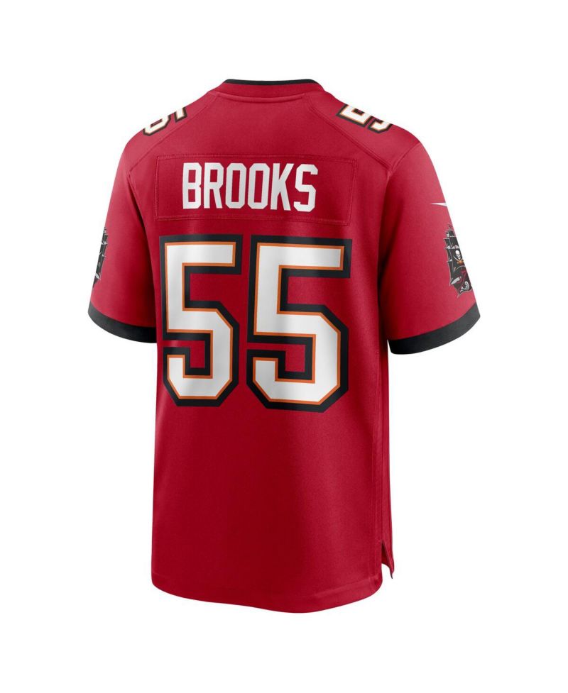 Men's Derrick Brooks Red Tampa Bay Buccaneers Retired Player Game Jersey