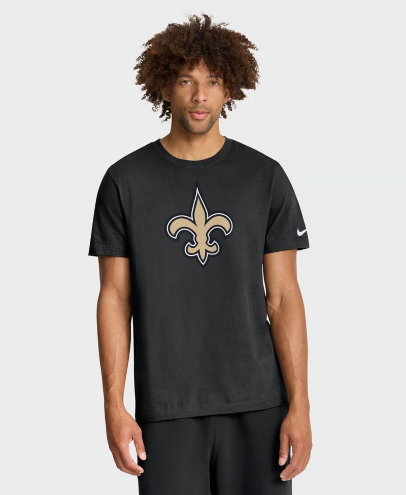 Men's New Orleans Saints Essential Screen-Print Crewneck T-Shirt