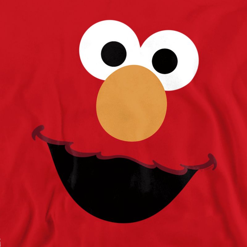 Men's Elmo Face Long-Sleeve Graphic Sweatshirt