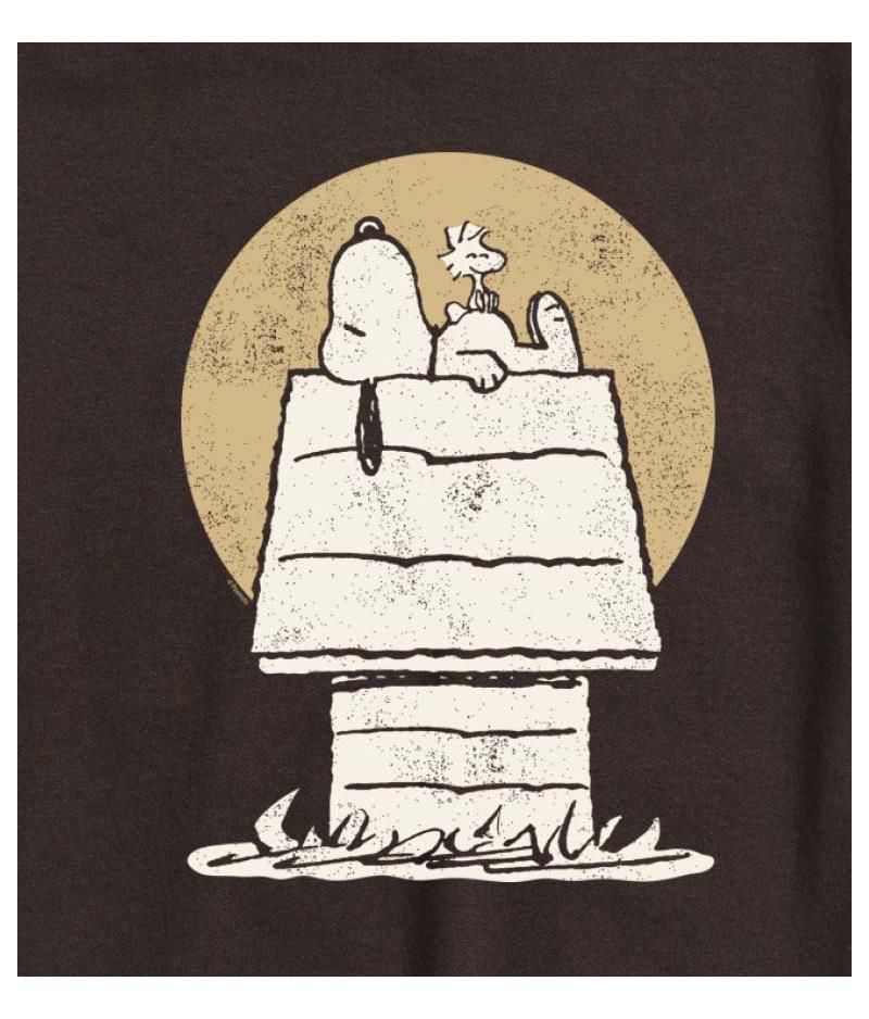 Hybrid Apparel Snoopy Woodstock Doghouse Men's Short Sleeve Tee
