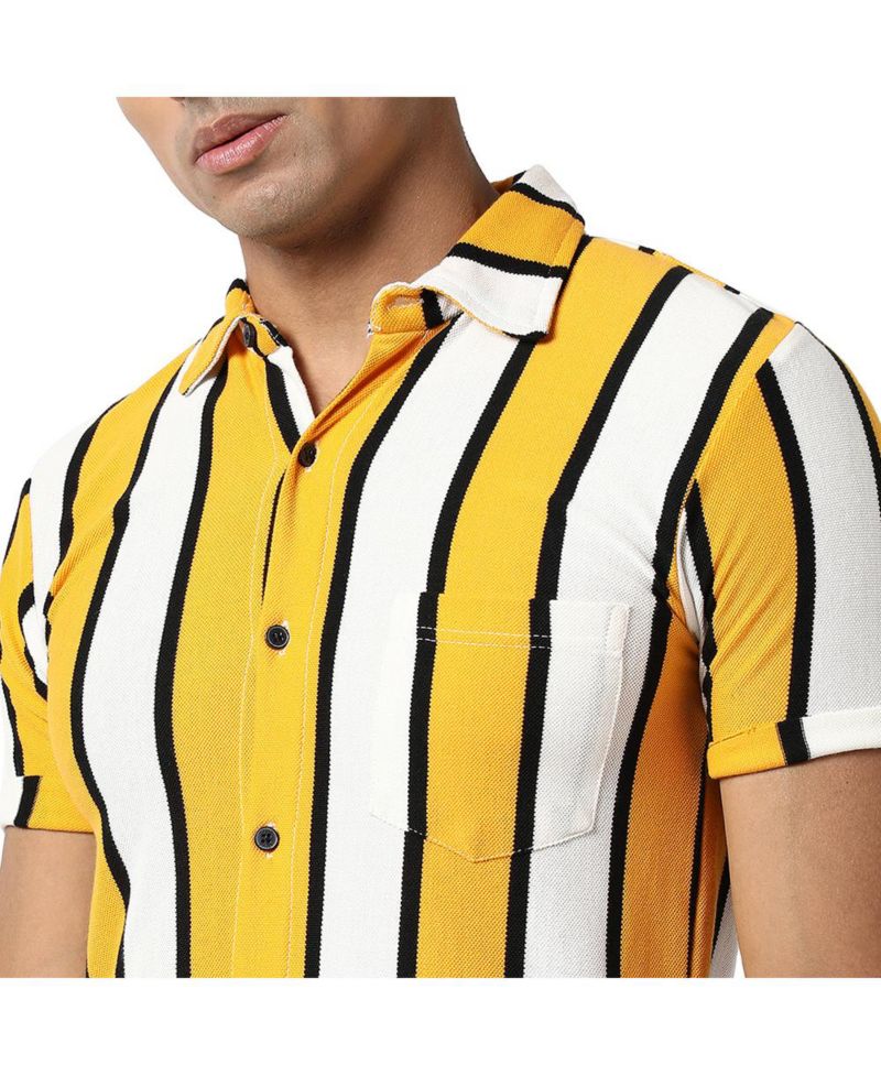 Men's Dramatic Striped Shirt