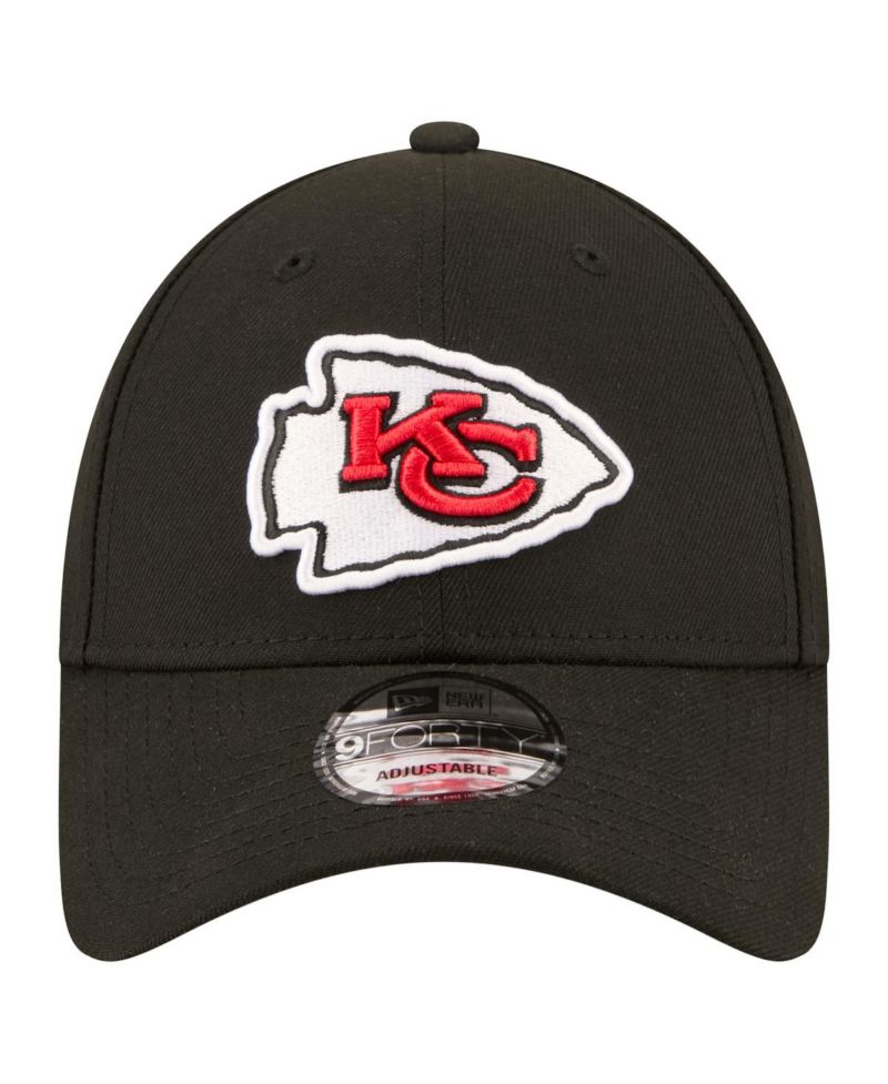 Men's Black Kansas City Chiefs Core Team 9FORTY Adjustable Hat