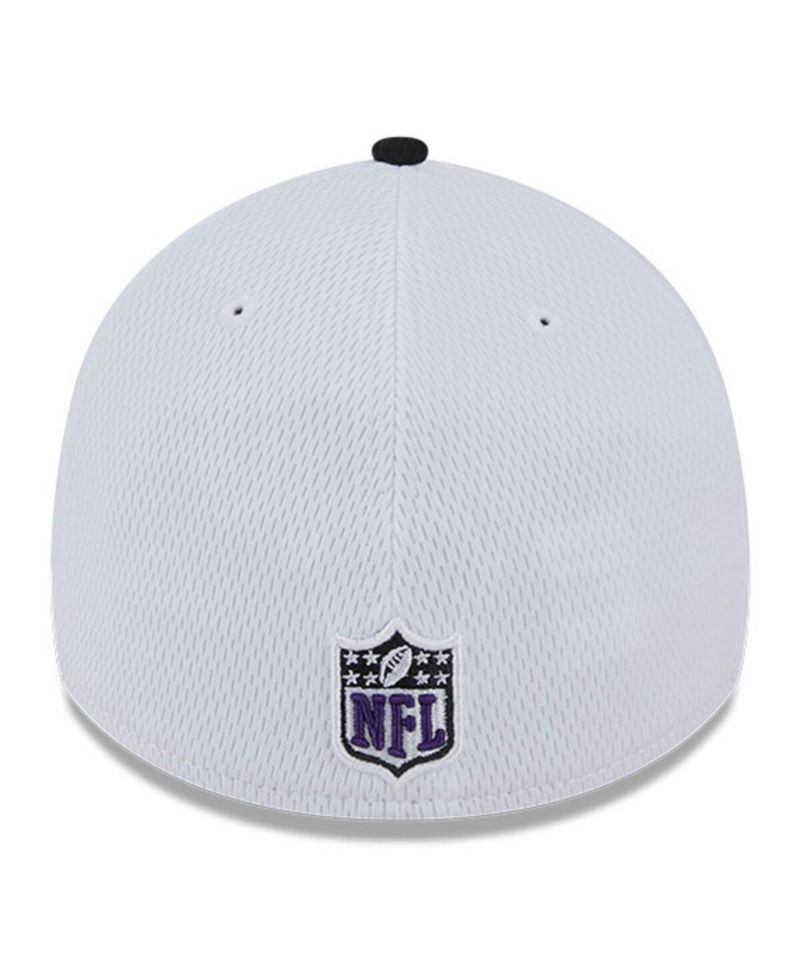 Men's White, Black Baltimore Ravens 2023 Sideline 39THIRTY Flex Hat