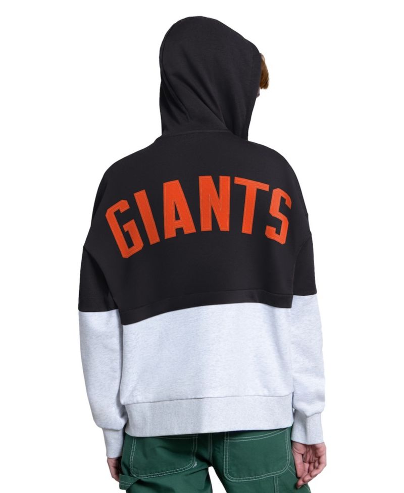 Women's Black/Heather Gray San Francisco Giants Wishbone Full-Zip Hoodie