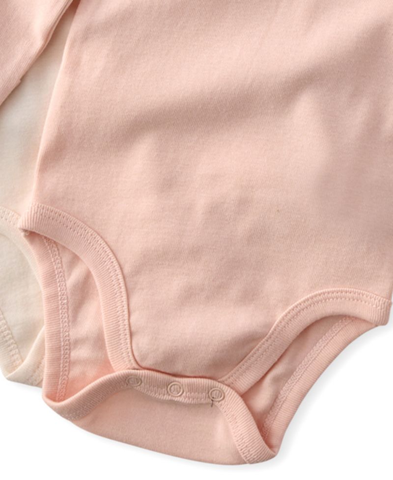 Baby Girls' Ashley Ruffle Shoulder Long-Sleeve Bodysuit, 5-Pack