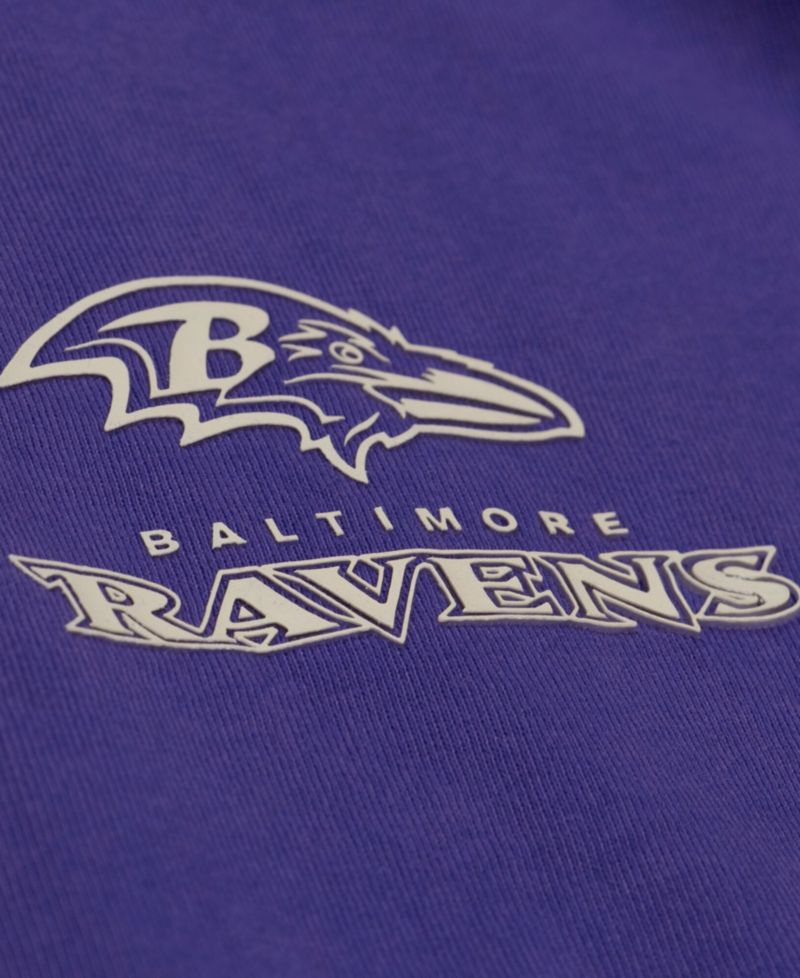 Men's Dark Purple Baltimore Ravens Core Essentials Micro Logo T-Shirt
