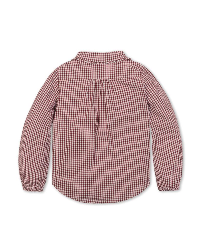 Toddler Girls Hope and Henry Organic Button Down Peter Pan Collar Top