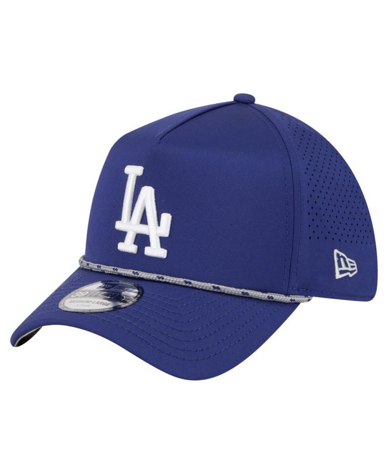 Men's Royal Los Angeles Dodgers 39THIRTY A-Frame Perforated Flex Hat