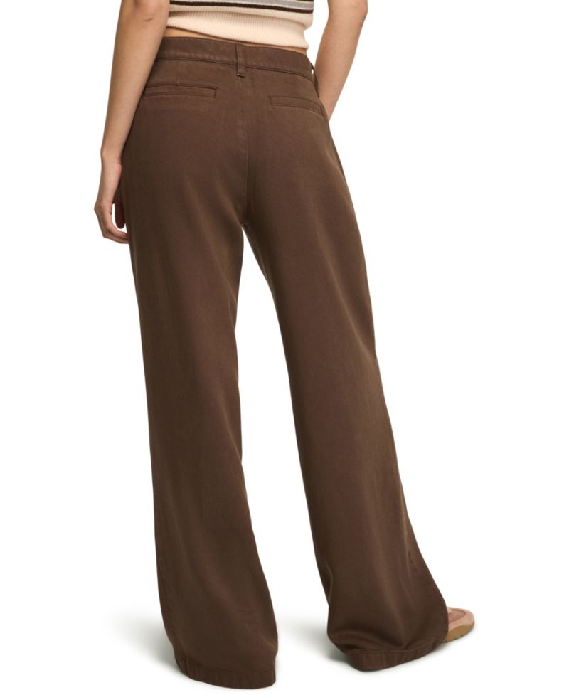 Women's Double Pleated Wide Leg Trouser