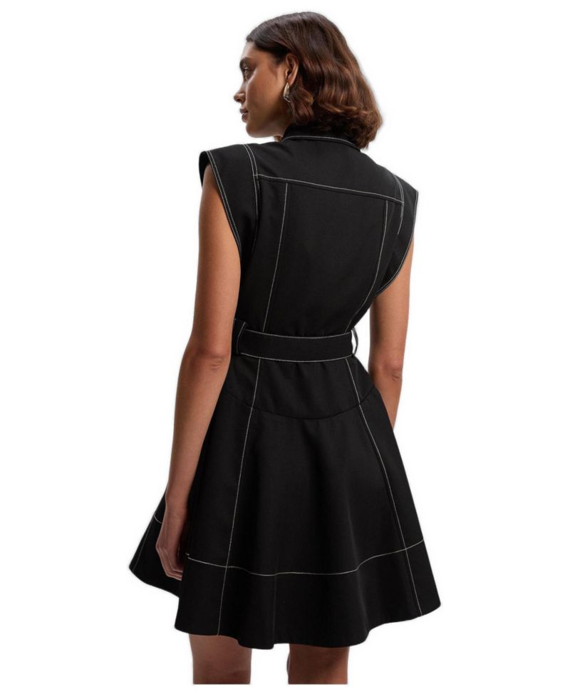 women's High Neck Mini Dress
