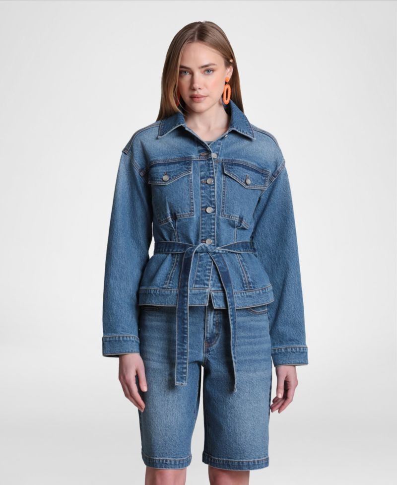 Women's Back Cinch Denim Jacket