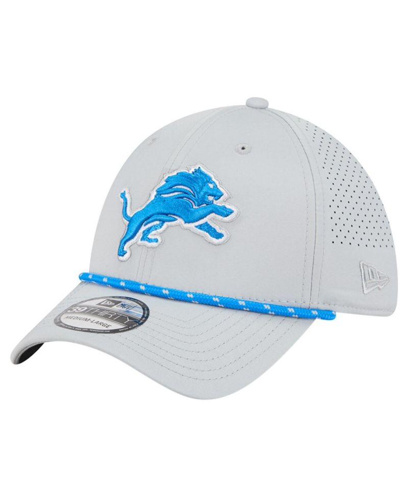 Men's Blue Detroit Lions Perforated 39THIRTY Flex Hat
