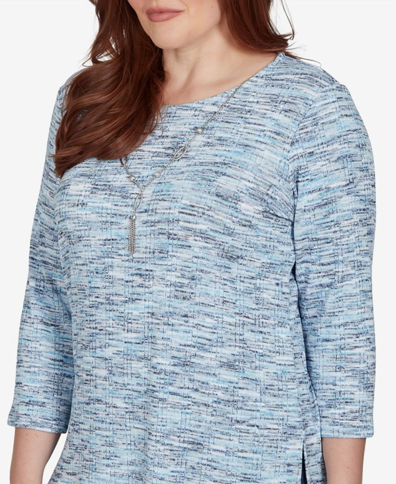 Women's Space Dye 3/4-Sleeve Top