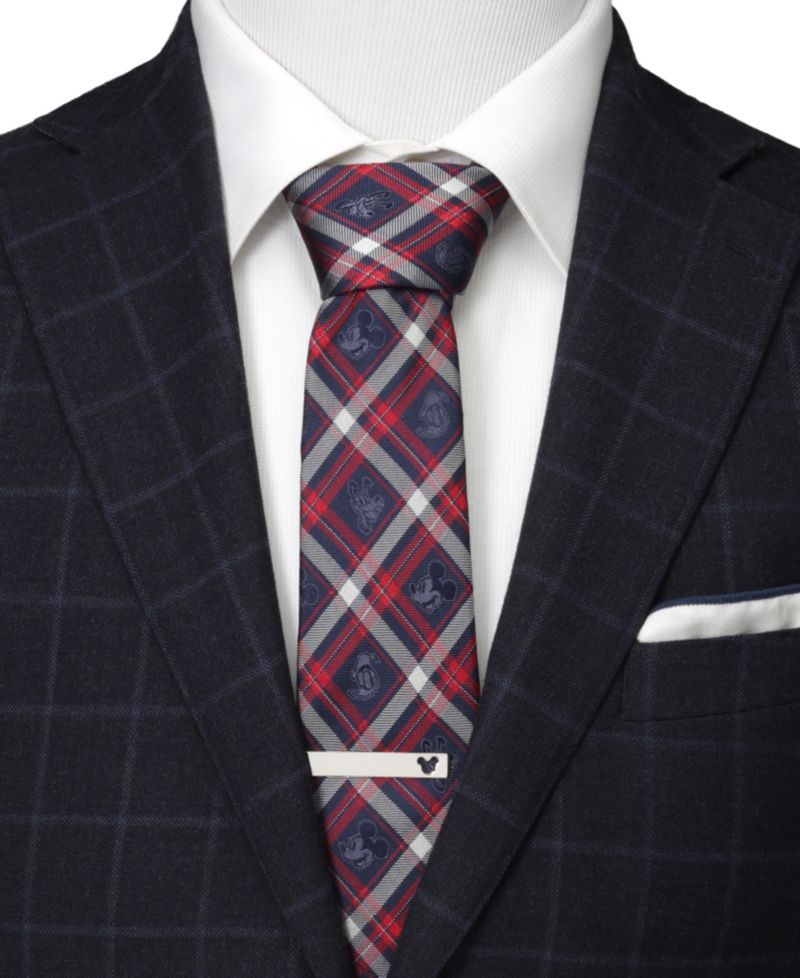 Men's Mickey and Friends Plaid Men's Tie