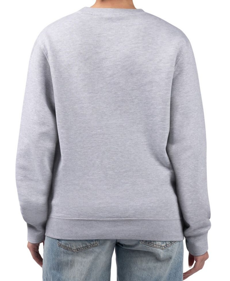 Women's Heather Gray Oklahoma City Thunder Collage Team Graphic Fleece Pullover Sweatshirt
