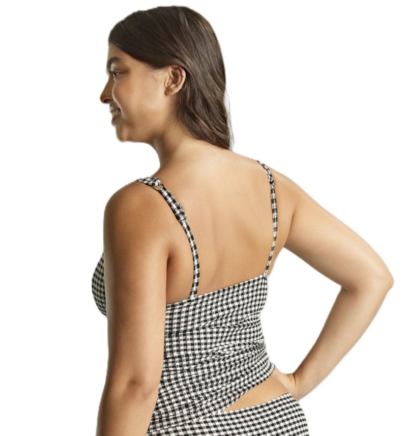 Gingham Iris Underwire Side Support Tankini Swim Bra