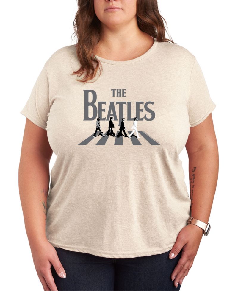 Plus Size The Beatles Graphic Pullover T-shirt