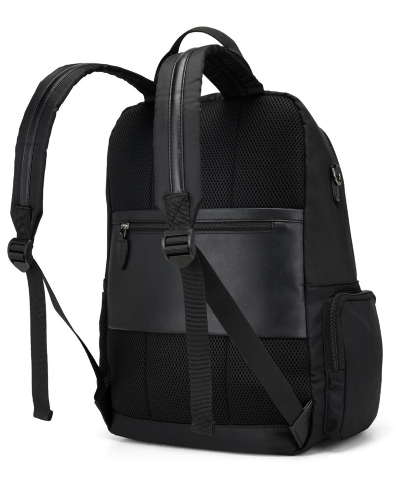 Voyage 17.5" Twill and Faux Leather Backpack