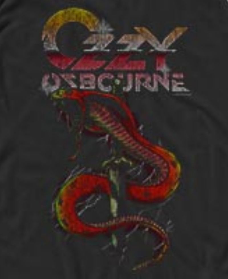 Men's Ozzy Osbourne Vintage Snake and Dagger Graphic Tank Top