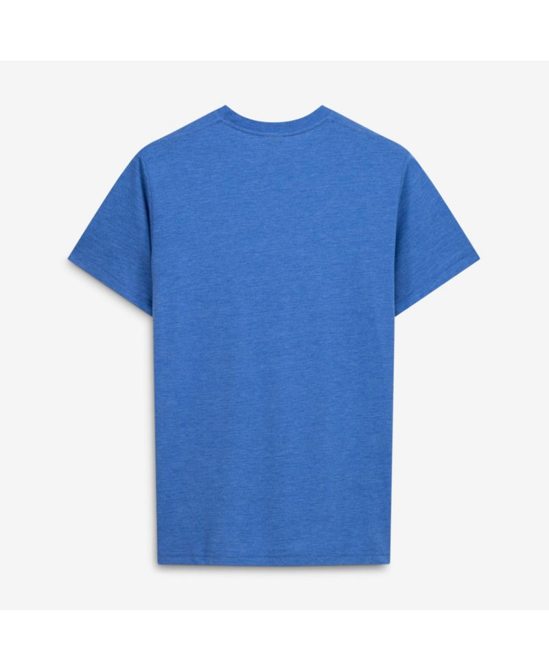 Men's and Women's Blue New York Knicks Logo Tri-Blend T-Shirt