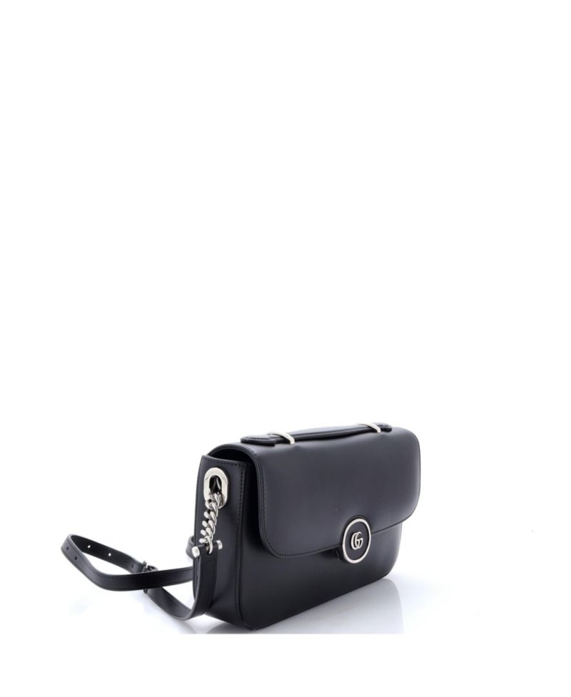 Small Petite GG Flap Shoulder Bag Leather