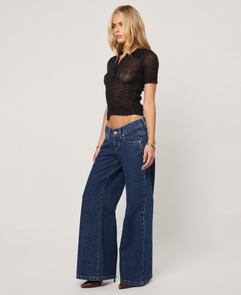 Women's 00 Tara Low-Rise Wide-Leg Jeans