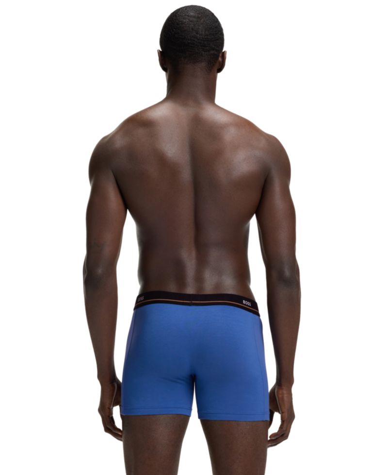 Men's 5-Pack Essential Stretch Cotton Boxer Briefs