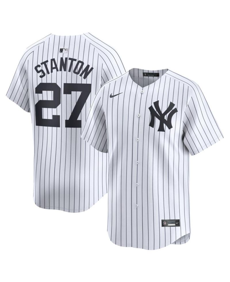 Men's Giancarlo Stanton White New York Yankees Home Limited Player Jersey